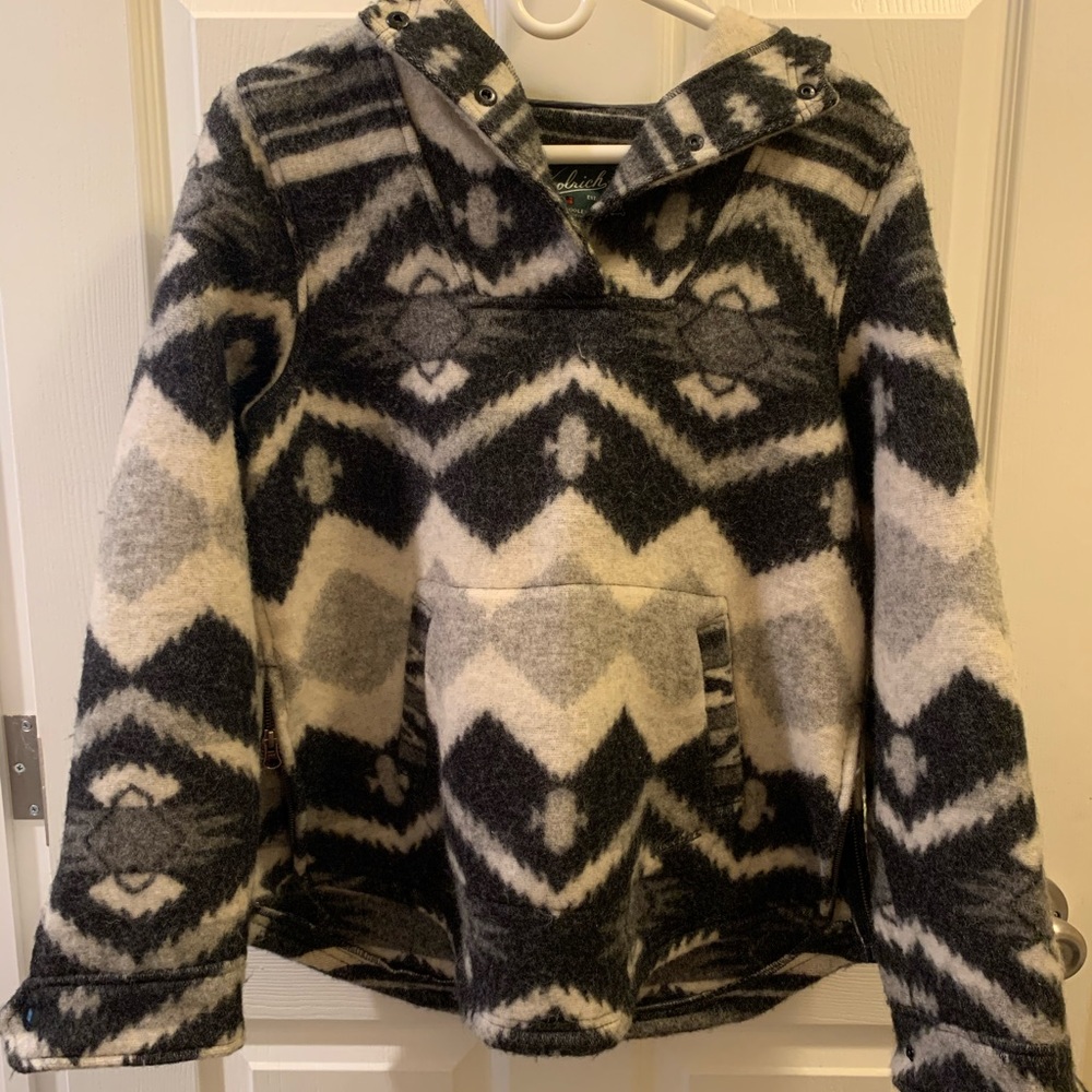 Gray Woolrich AEO Hoodie Size Small